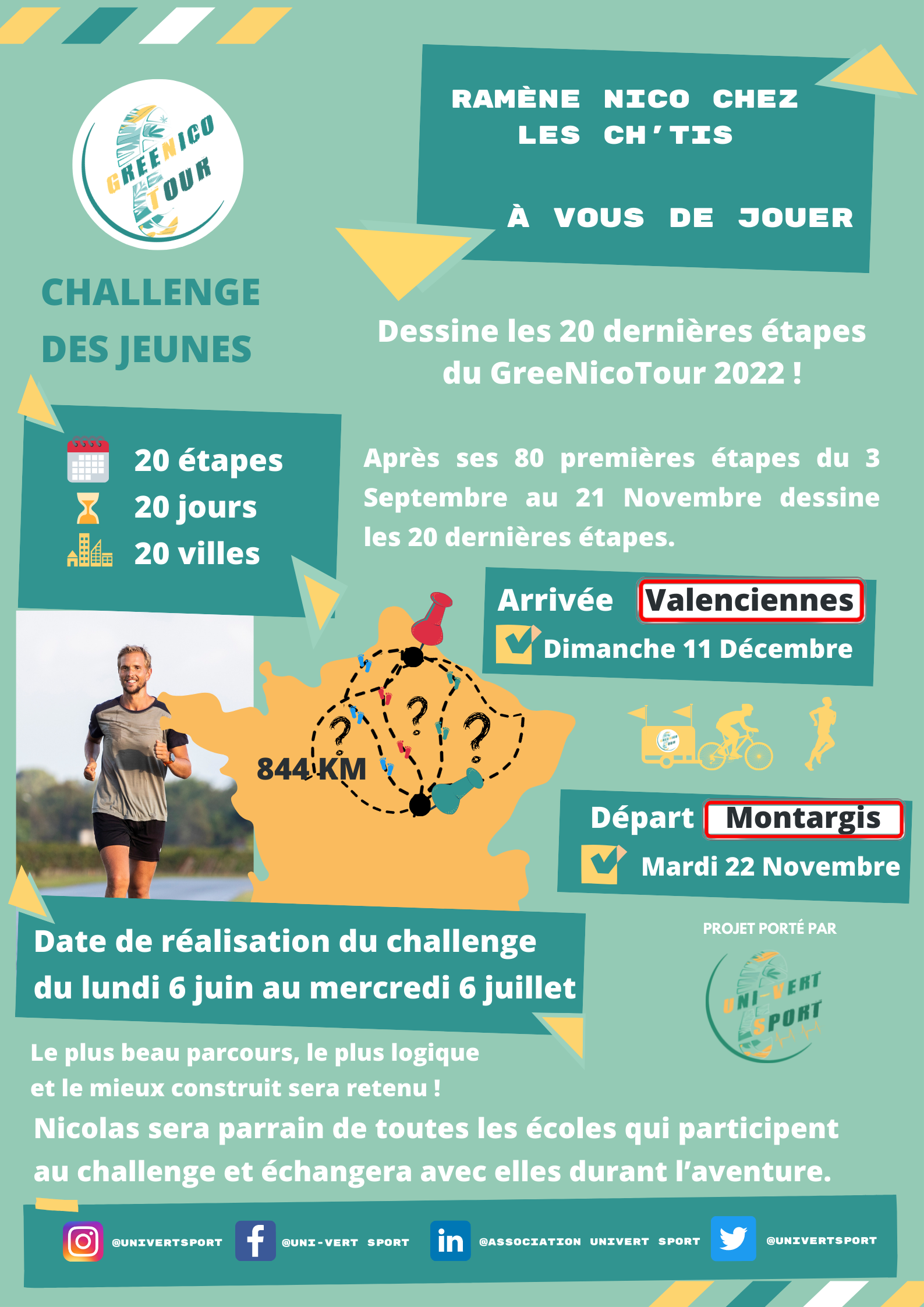 GreeNicoTour 2022 Ramène Nico chez les ch’tis / Challenge DES JEUNES