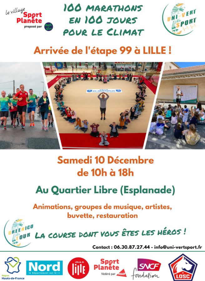 Nicolas Vandenelsken, proche de la fin du GreeNicoTour ! Etape 99 (Lille)
