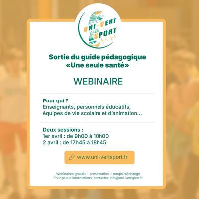 Image de l'actualité : Lancement de notre guide pédagogique "Une seule santé"